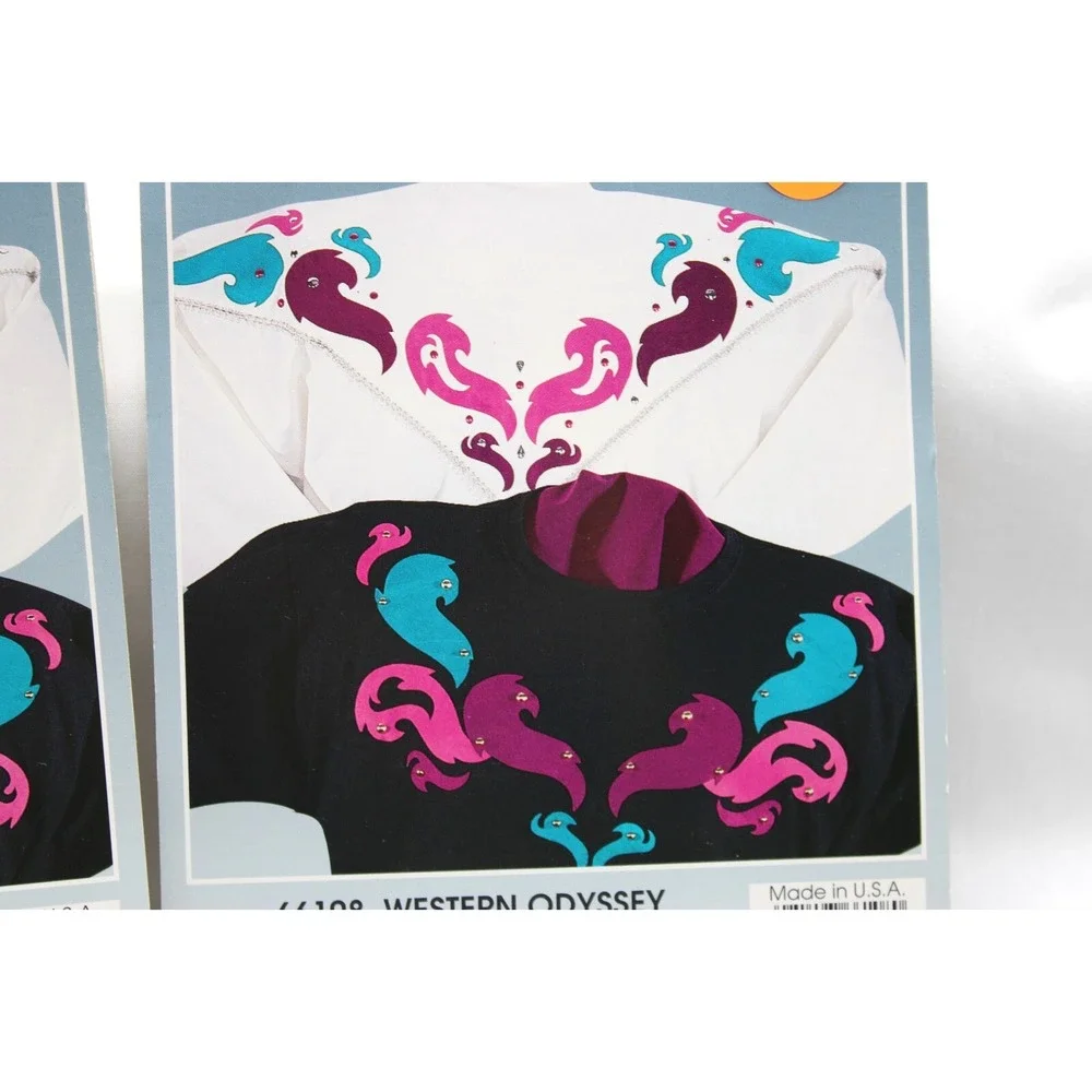 VTG '93 LOT of 4 Iron On Applique Kits Ultrasuede - Western, Cardinals, Leaves